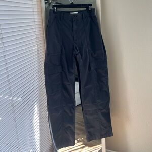 Abercrombie Black High-Waisted Relaxed Utility Pants